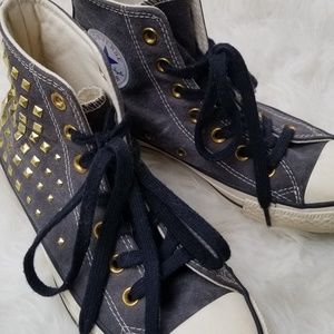 Converse Grey Studded Chuck Taylor All Star Size 5